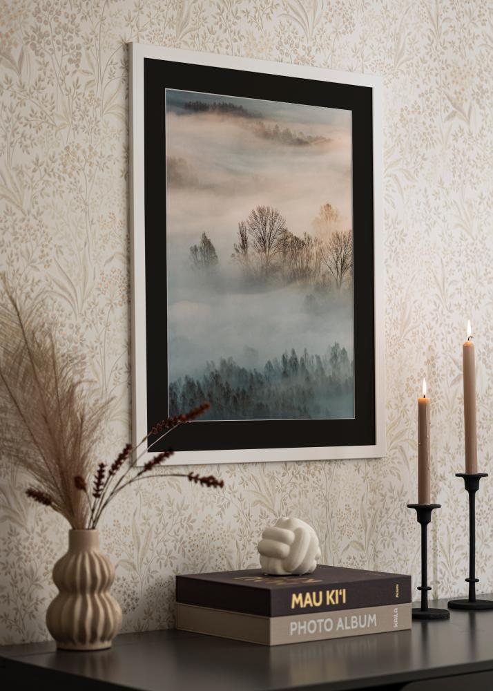 Kehys Trendline Valkoinen 35x45 cm - Paspatuuri Musta 24x34 cm