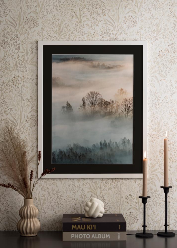 Kehys Trendline Valkoinen 35x45 cm - Paspatuuri Musta 24x34 cm