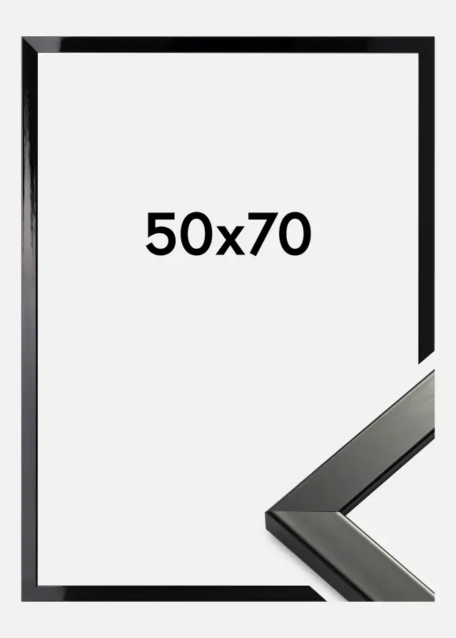 Kehys Uppsala Musta Kiiltävä 50x70 cm