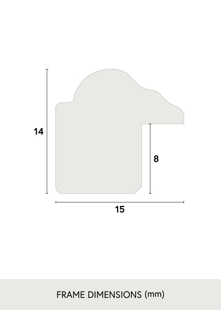 Kehys Horndal Akryylilasi Saksanpähkinä 40x40 cm