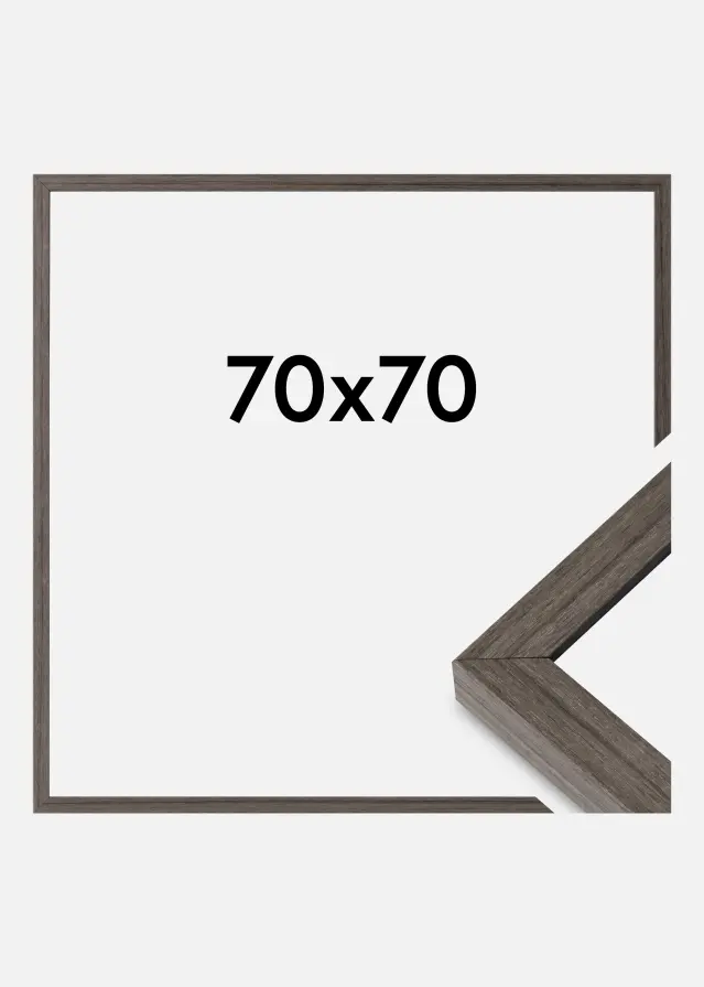 Kehys Hermes Akryylilasi Grey Oak 70x70 cm