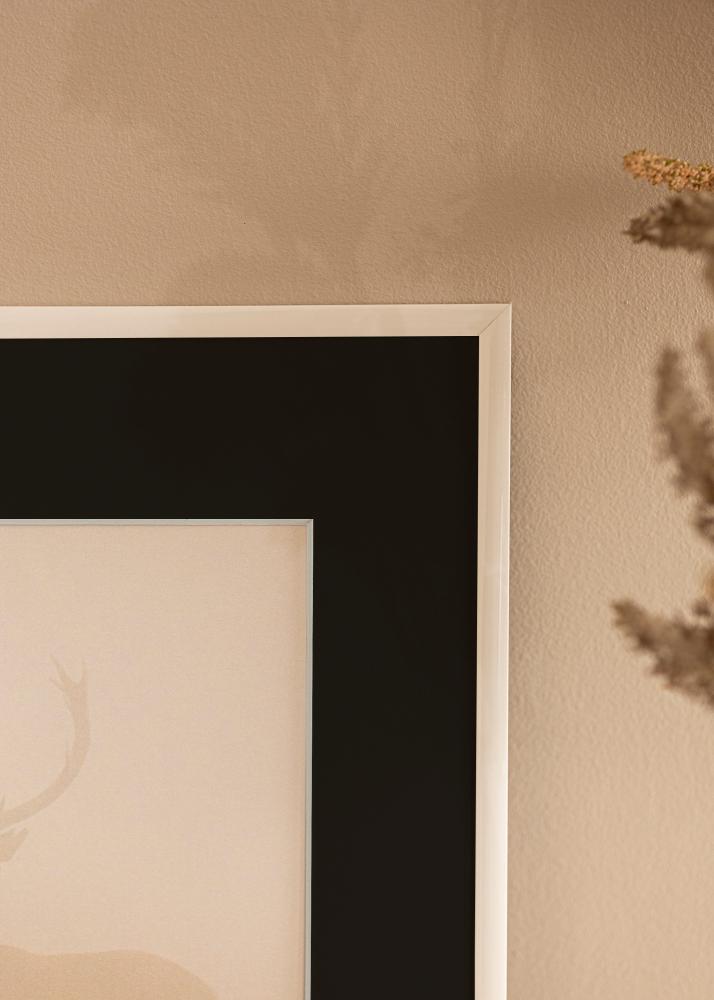 Kehys New Lifestyle Valkoinen 30x40 cm - Passepartout Musta 21x29,7 cm (A4)