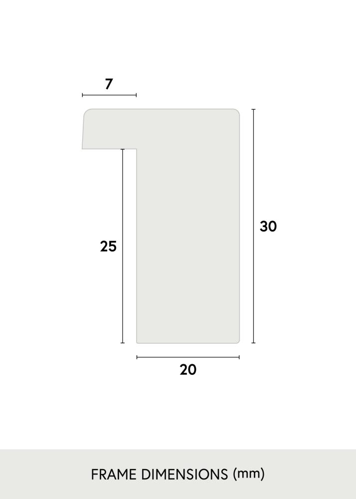 Kehys Björkö - Tammi valkoinen kalkittu - Valinnainen koko