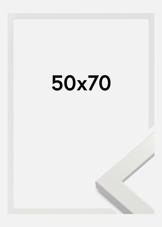 Kehys White Wood Glossy Akryylilasi 50x70 cm