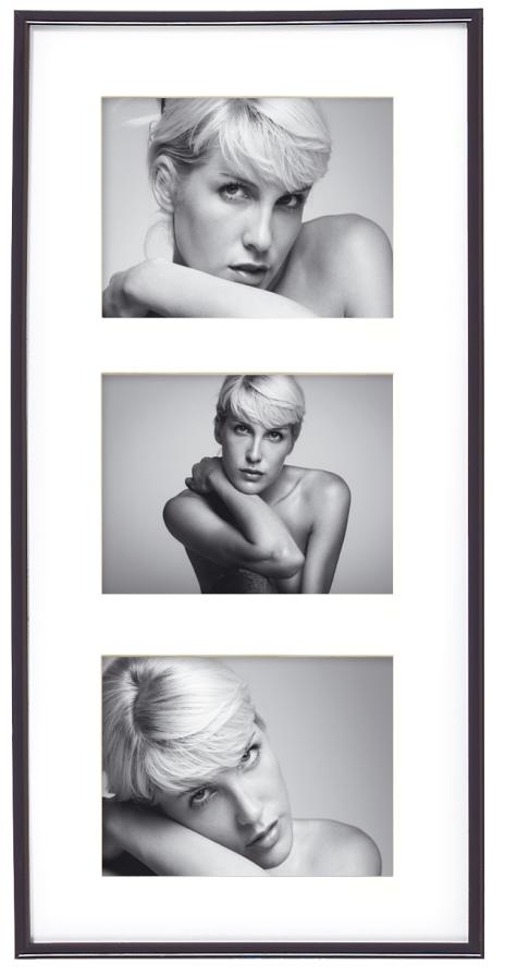 Galeria Kollaasikehys Akryylilasi Musta - 3 kuvalle (13x18 cm)