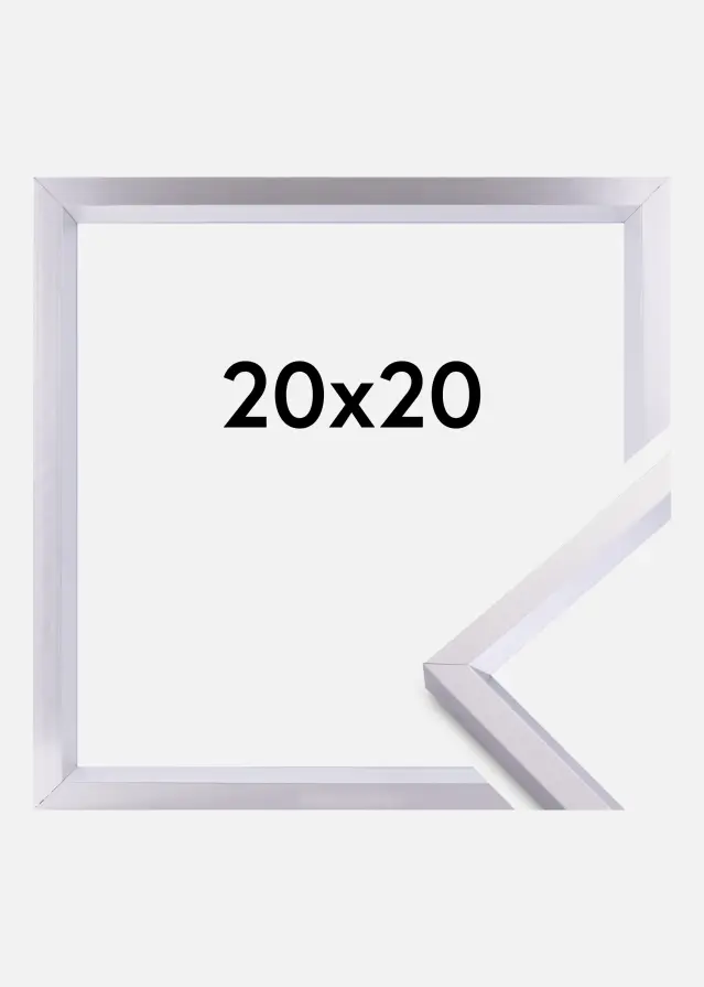 Kehys Steel Style Hopeanvärinen 20x20 cm