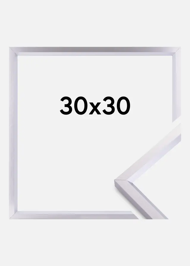 Kehys Steel Style Hopeanvärinen 30x30 cm