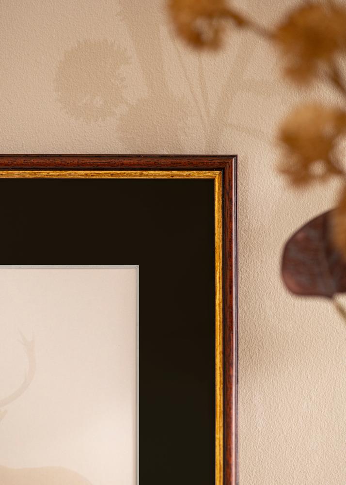 Kehys Horndal Ruskea 50x60 cm - Paspatuuri Musta 40x50 cm