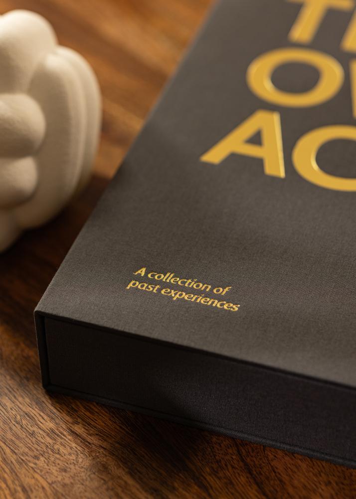 KAILA THROWBACK Black - Coffee Table Photo Album (60 Mustaa sivua / 30 lehteä)