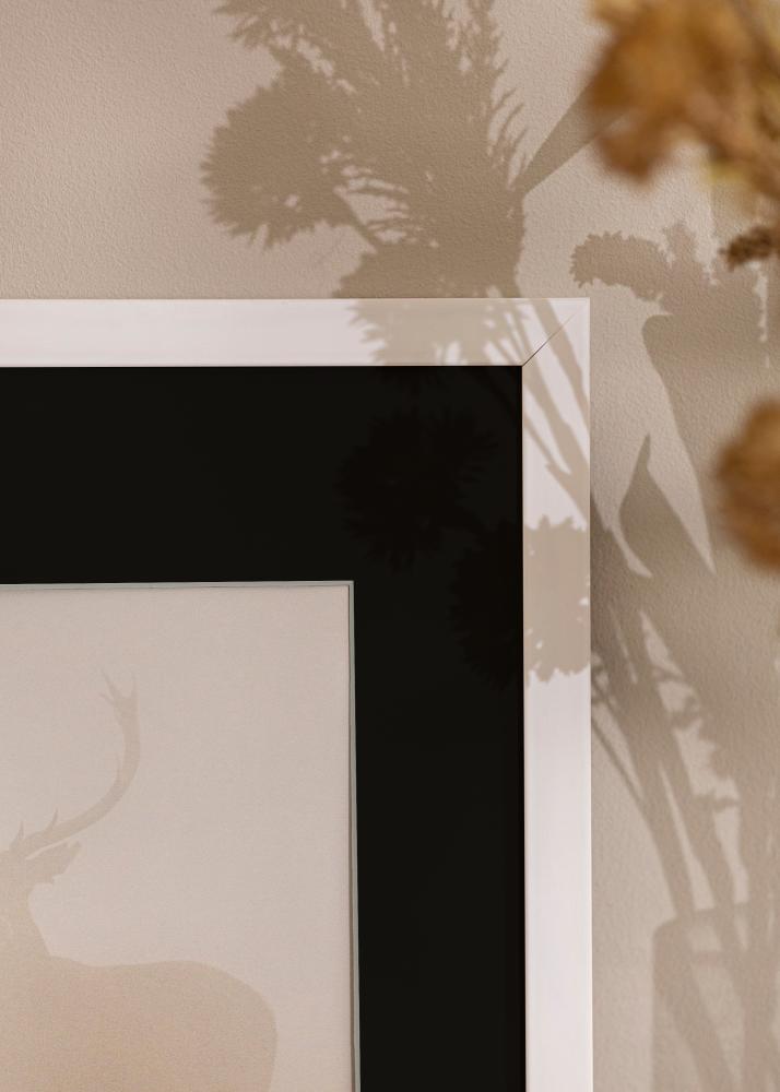 Kehys Stilren Valkoinen 18x24 cm - Paspatuuri Musta 13x18 cm