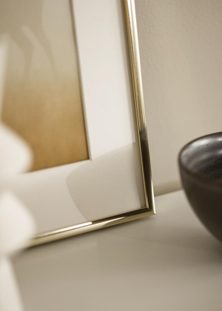 Kehys Aluminium Akryylilasi Kiiltävä Kullanvärinen 50x50 cm