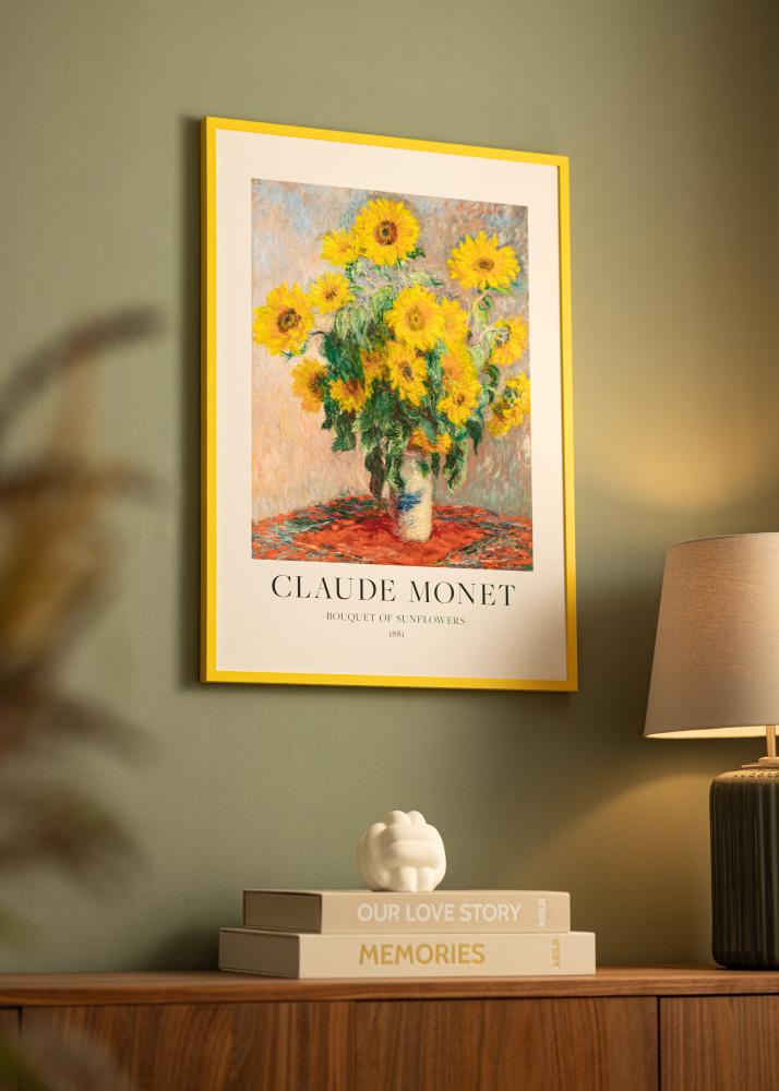 Colorful Akryylilasi Keltainen 50x50 cm