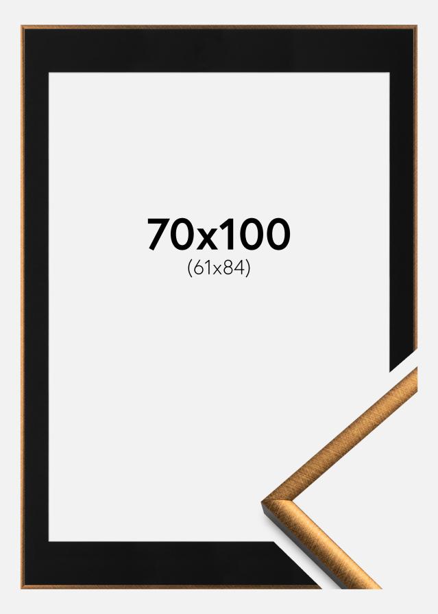 Kehys New Lifestyle Pronssi 70x100 cm - Paspatuuri Musta 62x85 cm