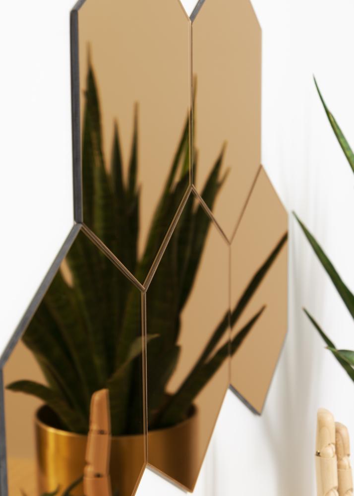 KAILA Peili Hexagon Rose Gold 18x21 cm - 5-pakkaus