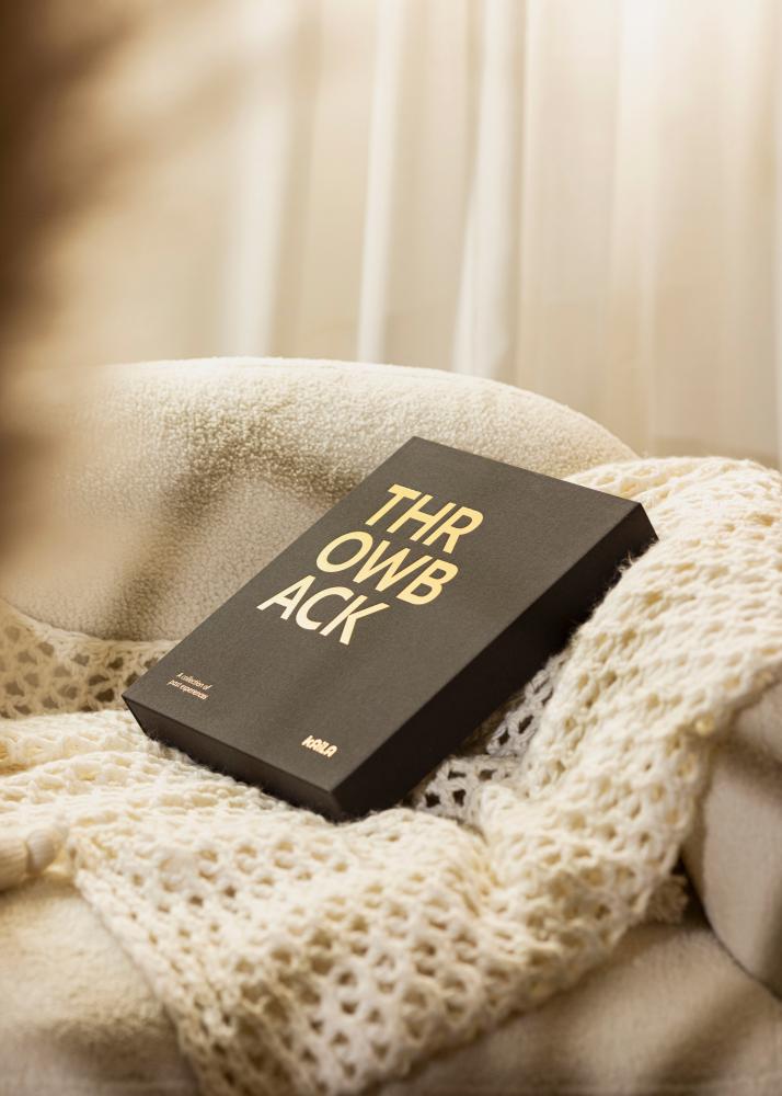KAILA THROWBACK Black - Coffee Table Photo Album (60 Mustaa sivua / 30 lehteä)