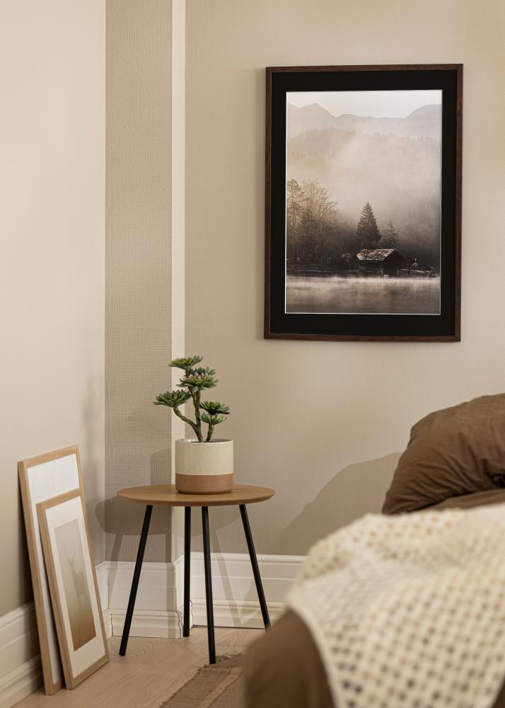 Kehys Trendy Saksanpähkinä 20x25 cm - Paspatuuri Musta 14x18 cm