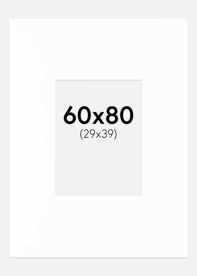 Paspatuuri XXL Standard Valkoinen (Valkoinen Keskus) 60x80 cm (29x39)