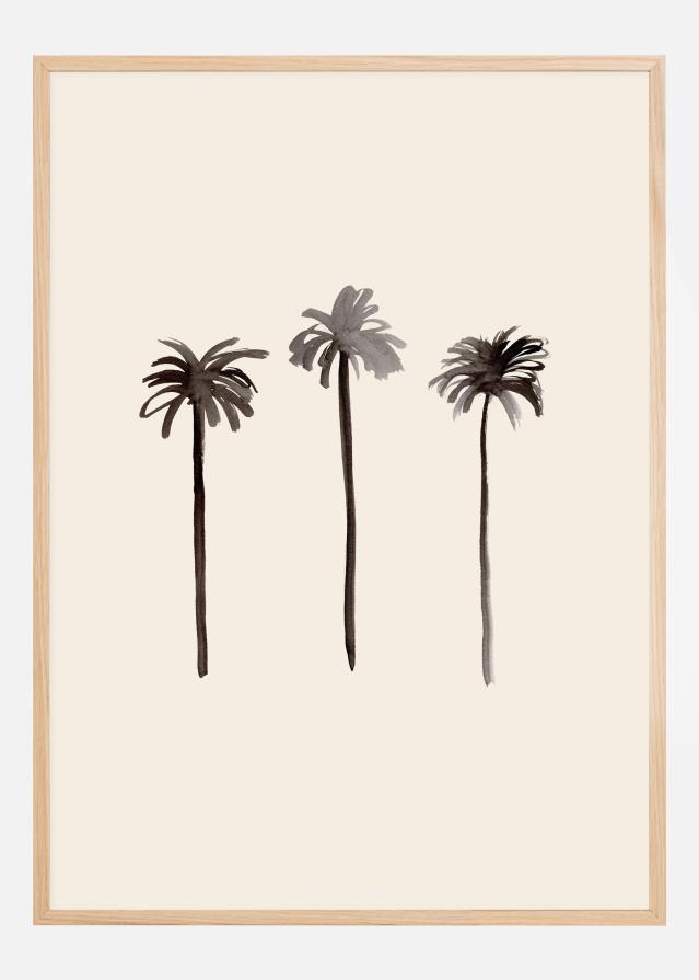 Palm Trees Ink Juliste