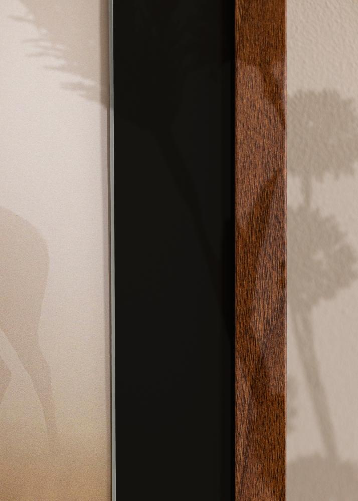 Kehys Stilren Warm Brown 30x40 cm - Passepartout Musta 21x29,7 cm (A4)