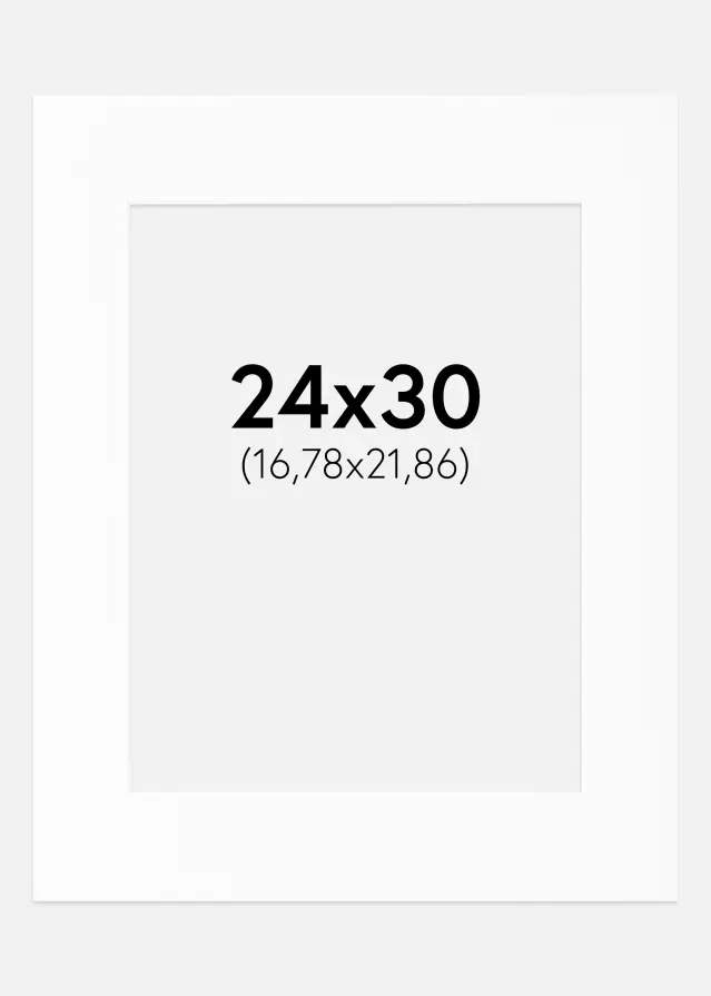 Paspatuuri Canson Valkoinen (Valkoinen keskus) 24x30 cm (16,78x21,86)