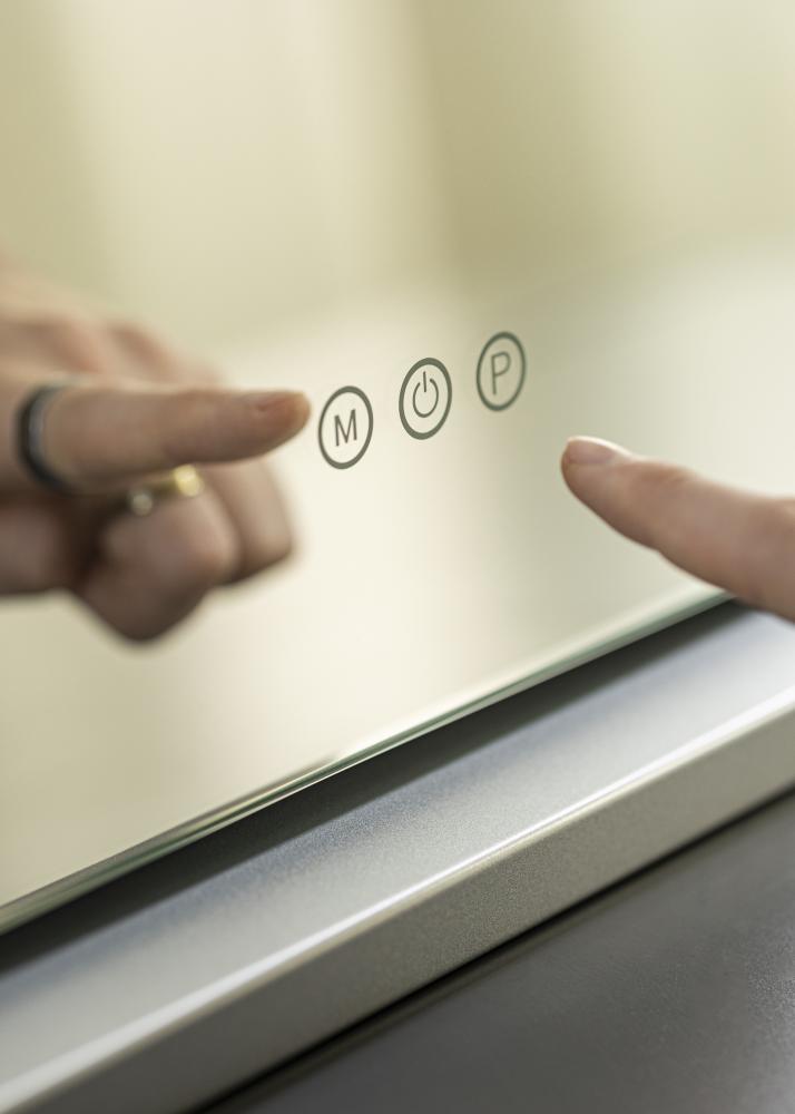 KAILA Meikkipeili Base LED 14 Hopeanvärinen 56x46 cm