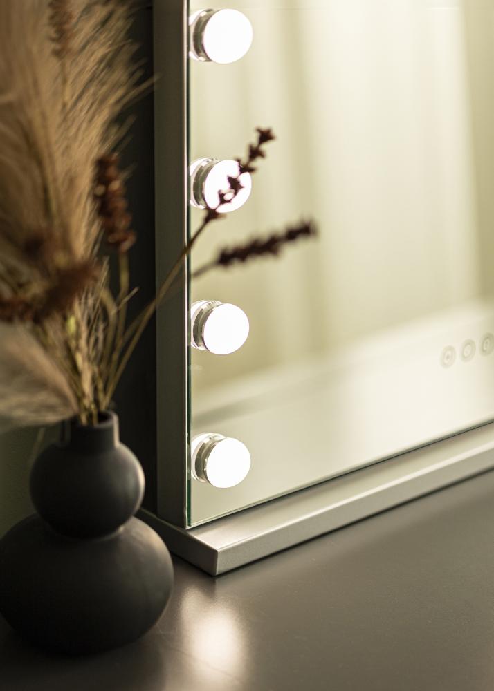 KAILA Meikkipeili Base LED 14 Hopeanvärinen 56x46 cm