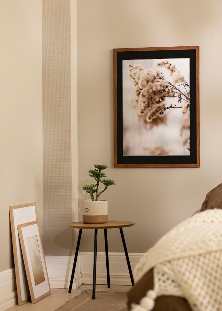 Kehys Stilren Warm Brown 30x40 cm - Passepartout Musta 21x29,7 cm (A4)