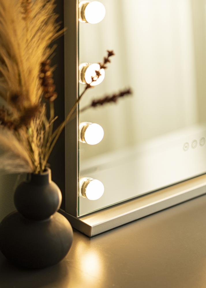 KAILA Meikkipeili Base LED 14 Hopeanvärinen 56x46 cm