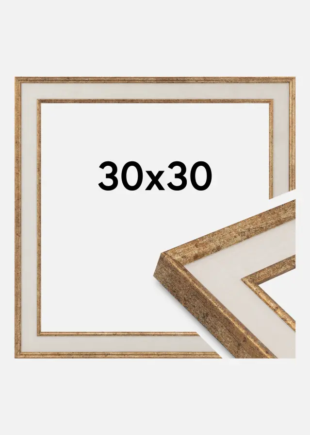 Kehys Dolly Akryylilasi Kulta 30x30 cm