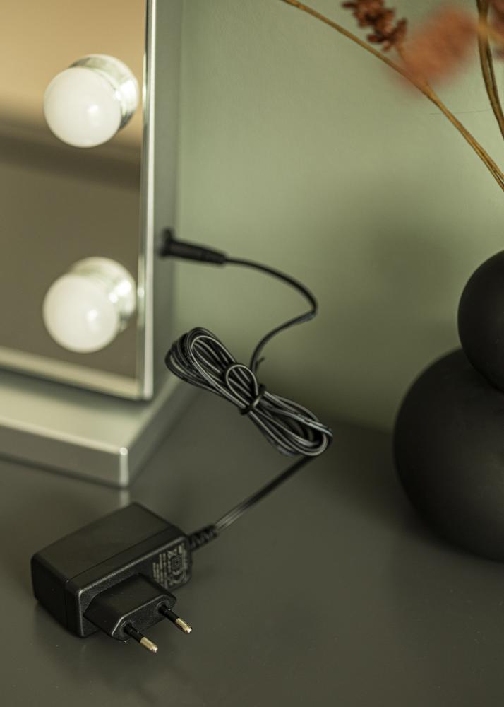 KAILA Meikkipeili Base LED 14 Hopeanvärinen 56x46 cm