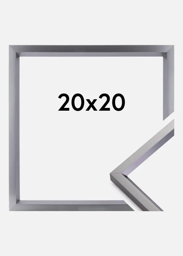 Kehys Steel Style Teräksenharmaa 20x20 cm