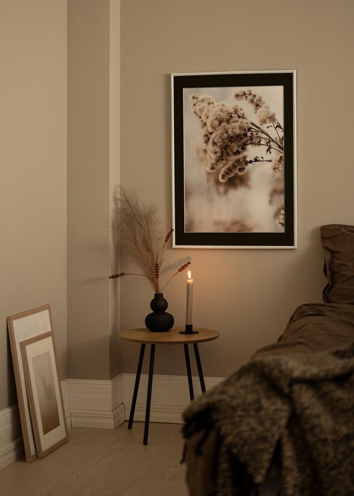 Kehys Victoria Valkoinen 13x18 cm - Passepartout Musta 3,5x5 tuumaa