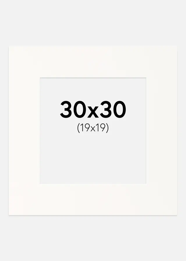 Paspatuuri Antique White (Valkoinen keskus) 30x30 cm (19x19)