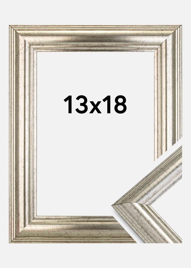 Kehys Västkusten Hopeanvärinen 13x18 cm