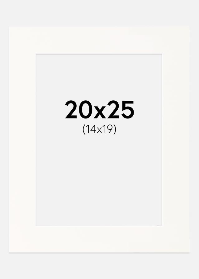 Paspatuuri Antique White (Valkoinen keskus) 20x25 cm (14x19)