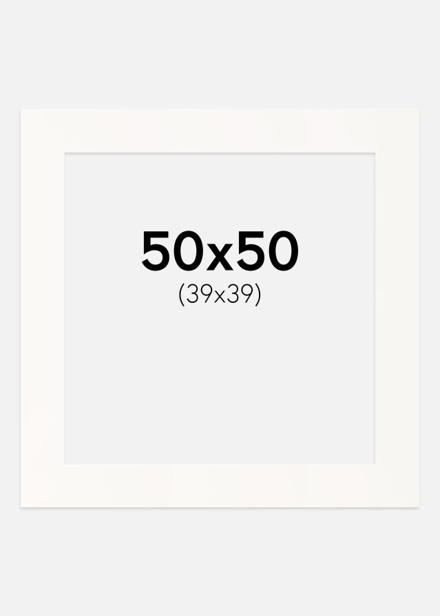 Paspatuuri Antique White (Valkoinen keskus) 50x50 cm (39x39)