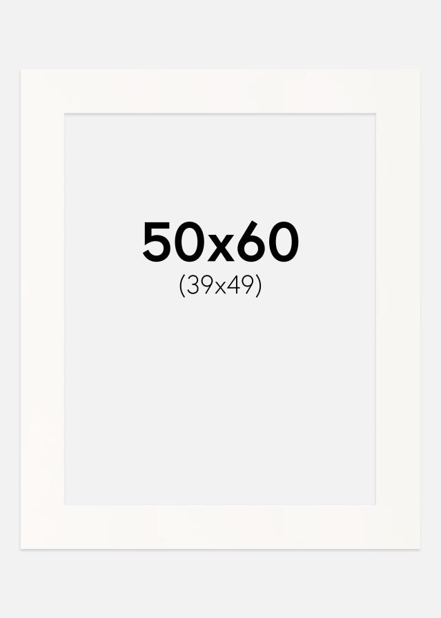 Paspatuuri Antique White (Valkoinen keskus) 50x60 cm (39x49)