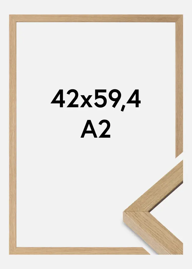 Kehys Hermes Akryylilasi Natural Oak 42x59,4 cm (A2)