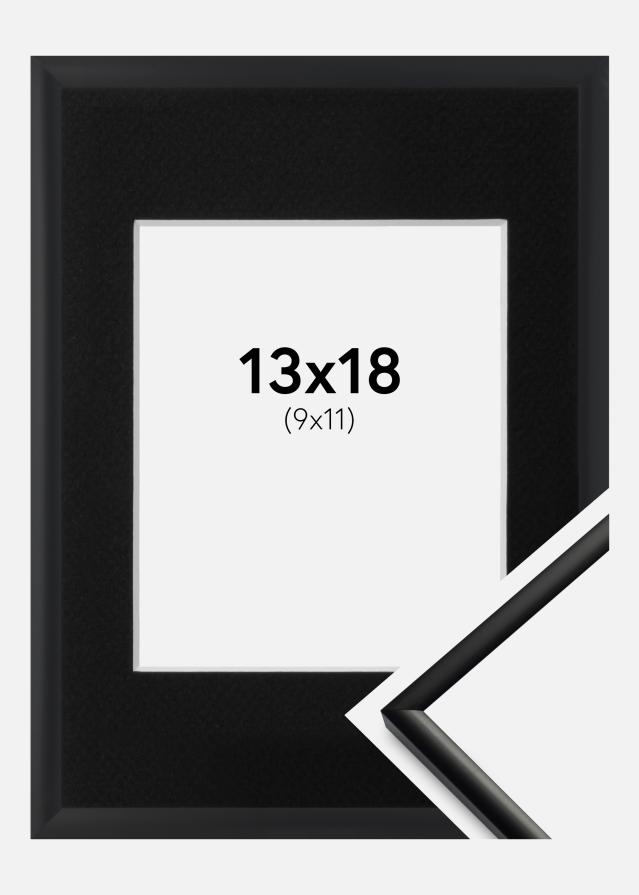 Kehys New Lifestyle Matta Musta 13x18 cm - Passepartout Musta 10x12 cm