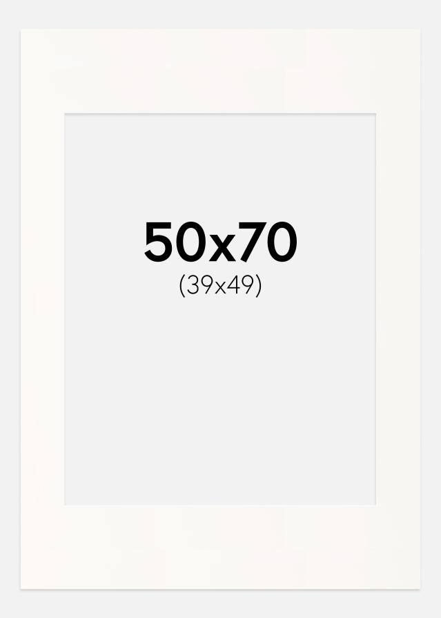 Paspatuuri Antique White (Valkoinen keskus) 50x70 cm (39x49)