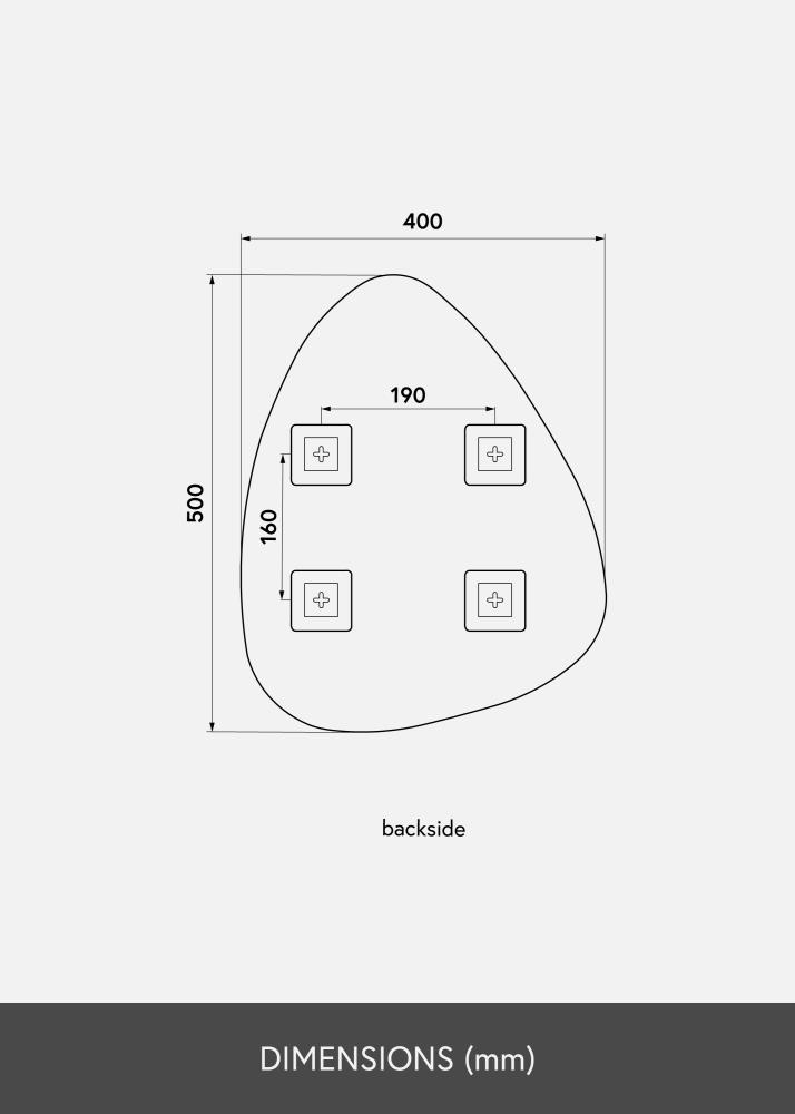 KAILA Peili Shape I 40x50 cm