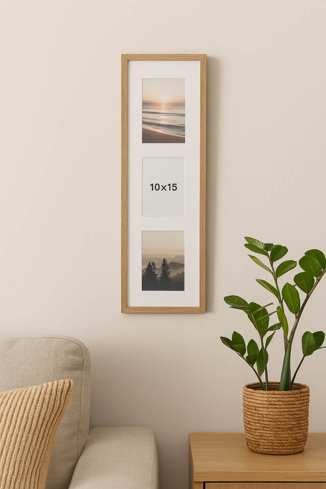 Edsbyn Kollaasikehys I Tammi - 3 Kuvalle (10x15 cm)