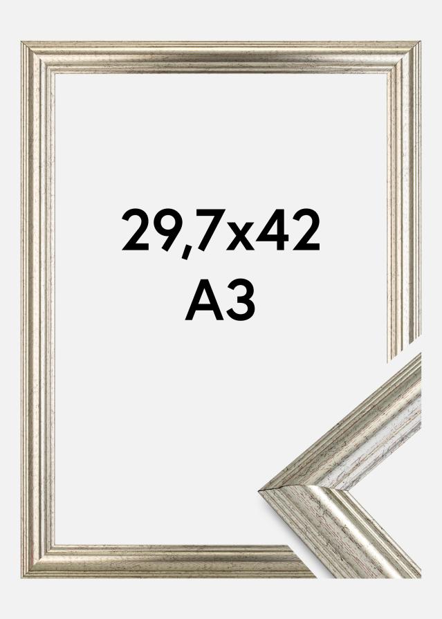 Kehys Västkusten Hopeanvärinen 29,7x42 cm (A3)