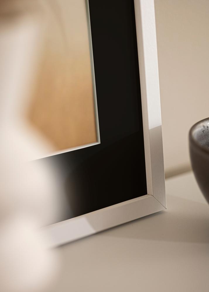 Kehys Trendy Valkoinen 20x25 cm - Passepartout Musta 15x20 cm