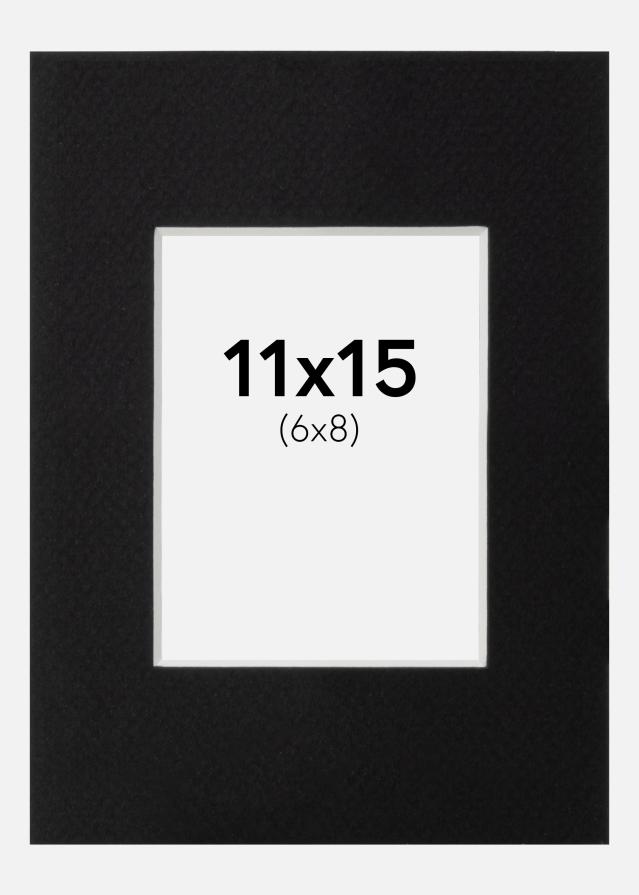 Paspatuuri Musta Standard (Valkoinen Keskus) 11x15 cm (6x8)