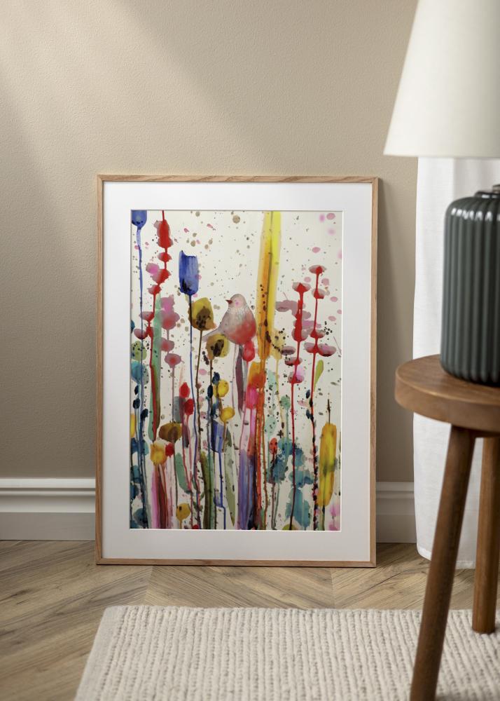 Kehys Kapea Tammi Akryylilasi 32x32 cm