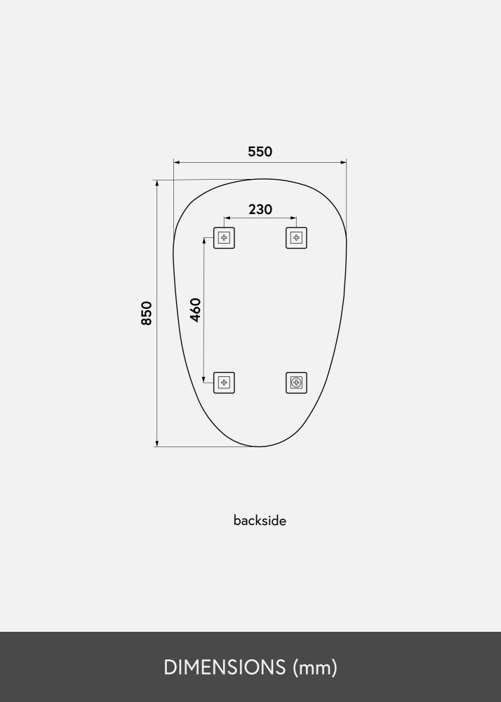 KAILA Peili Shape II 55x85 cm