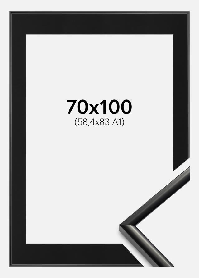 Kehys New Lifestyle Musta 70x100 cm - Paspatuuri Musta 59,4x84 cm (A1)