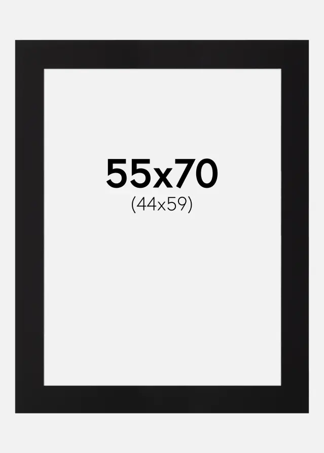 Paspatuuri Canson Musta (Valkoinen keskus) 55x70 cm (44x59)