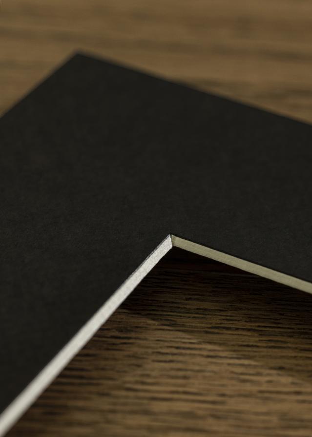 Paspatuuri Musta Standard (Valkoinen Keskus) 50x100 cm (29x79)